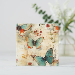 Colourful Vintage Butterflies and Flowers (3)