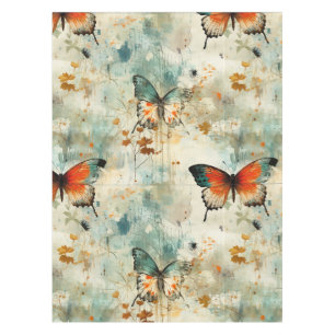 Colourful Vintage Butterflies and Flowers (4) Tablecloth