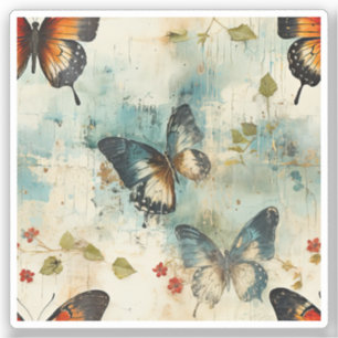 Colourful Vintage Butterflies and Flowers (7)