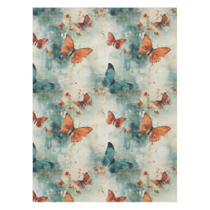 Colourful Vintage Butterflies and Flowers (9) Tablecloth