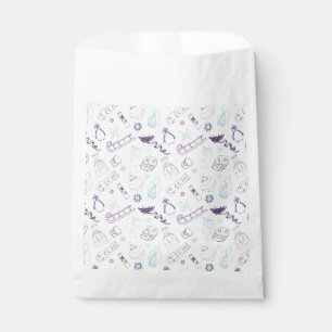 Colourful vintage christmas animals and bird favour bags