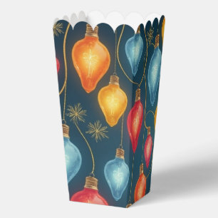 Colourful, vintage Christmas lights decor Favour Box