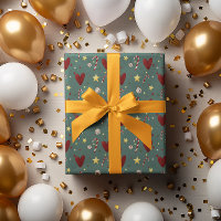 Colourful Vintage Christmas Theme Pattern