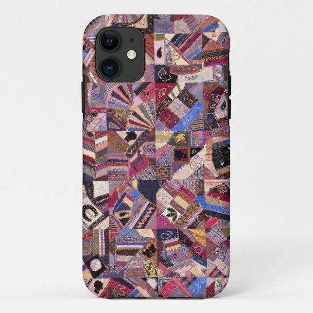 Colourful Vintage Crazy Quilt Case-Mate iPhone Case (Back)