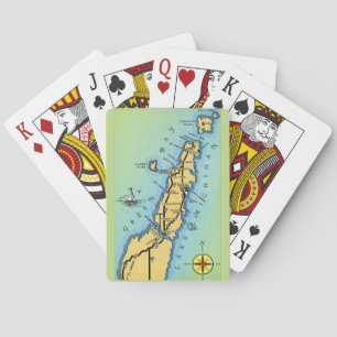 Colourful Vintage Door County Playing Cards
