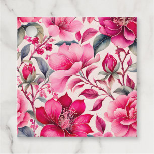 Colourful Vintage Fabric Art Gift Tags