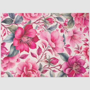 Colourful Vintage Fabric Art Tissue Paper