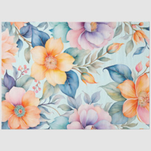 Colourful Vintage Fabric Art Tissue Paper