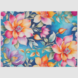 Colourful Vintage Fabric Art Tissue Paper