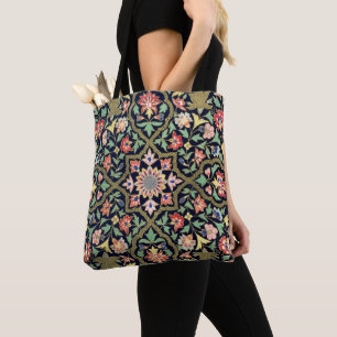 Colourful Vintage Floral Boho Mandala Pattern  Tote Bag