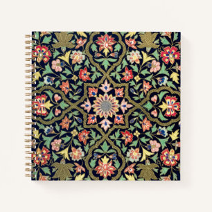 Colourful Vintage Floral Indian Mandala Pattern  Notebook