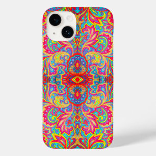 Colourful vintage flowers Case-Mate iPhone 14 case