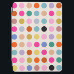 Colourful Vintage Geometric Dots iPad Air Cover<br><div class="desc">Colourful vintage geometric dots - retro design - cream white background and colourful dots in pink,  yellow,  green,  blue and orange.</div>