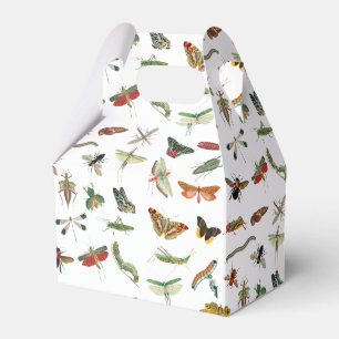 Colourful Vintage Insect Birthday Party Theme Favour Box