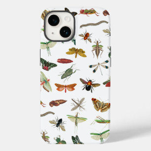 Colourful Vintage Insect Illustration Pattern Case-Mate iPhone 14 Case