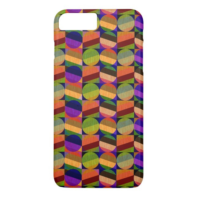 Colourful Vintage Inspired Pattern Case-Mate iPhone Case (Back)