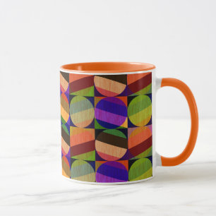 Colourful Vintage Inspired Pattern Mug