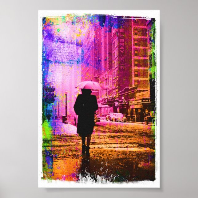 Colourful Vintage Kansas City Poster (Front)