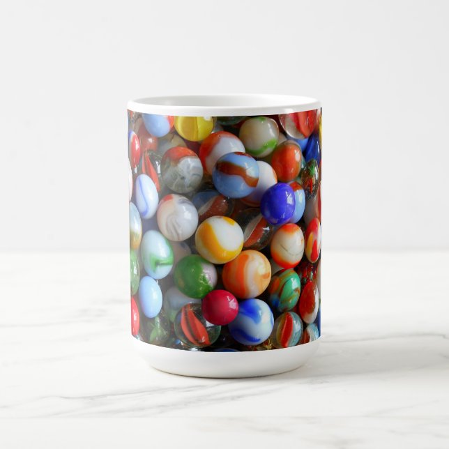 Colourful Vintage Marbles Coffee Mug (Center)