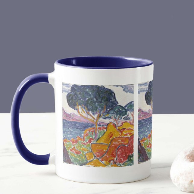 Colourful Vintage Mountain Landscape Painting  Mug (Creator Uploaded)
