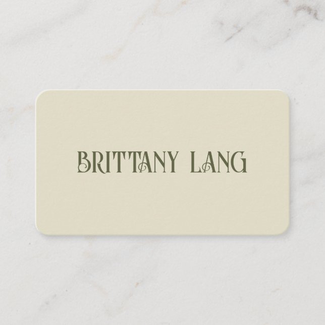 Colourful Vintage Place Card  (Front)