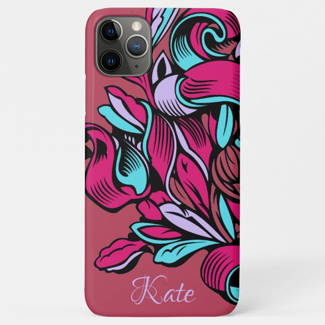 Colourful Vintage Ribbons Personalised iPhone Case (Back)