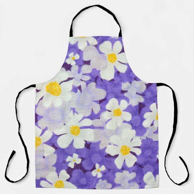 Colourful Vintage: Seamless Flower Pattern Apron (Front)