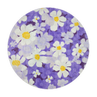 Colourful Vintage: Seamless Flower Pattern Cutting Board