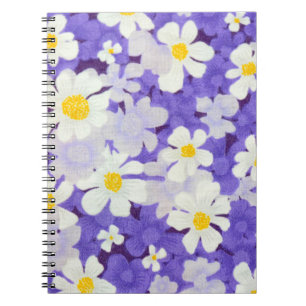 Colourful Vintage: Seamless Flower Pattern Notebook