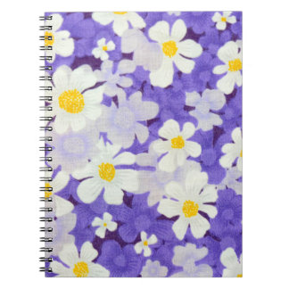 Colourful Vintage: Seamless Flower Pattern Notebook