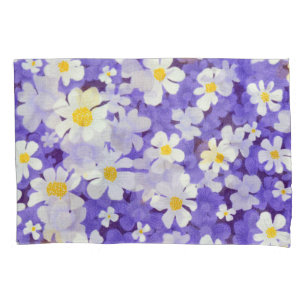Colourful Vintage: Seamless Flower Pattern Pillowcase