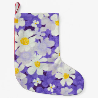 Colourful Vintage: Seamless Flower Pattern Small Christmas Stocking