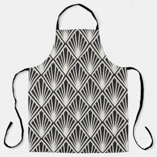 Colourful vintage seamless pattern with floral and apron