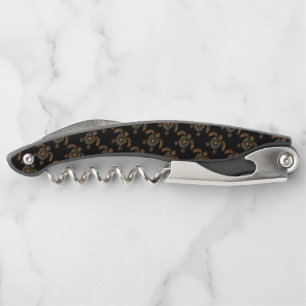 Colourful vintage turtle design corkscrew