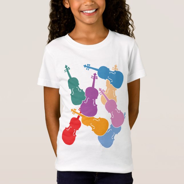 Colourful Violas T-Shirt (Front)