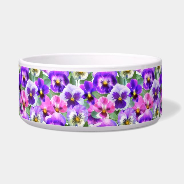 Colourful Violets Pansy Flower Pattern   (Front)