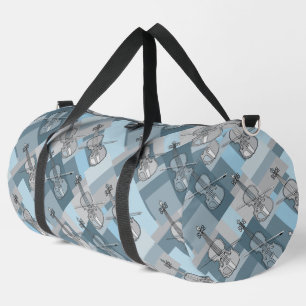 Colourful Violin Blocks Duffle Bag