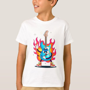 Colourful Violin Kids T-Shirt Design – Fun  Musica