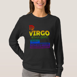 Colourful Virgo Zodiac Qualities T-Shirt