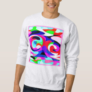 Colourful Vivid Abstractions Pattern Sweatshirt