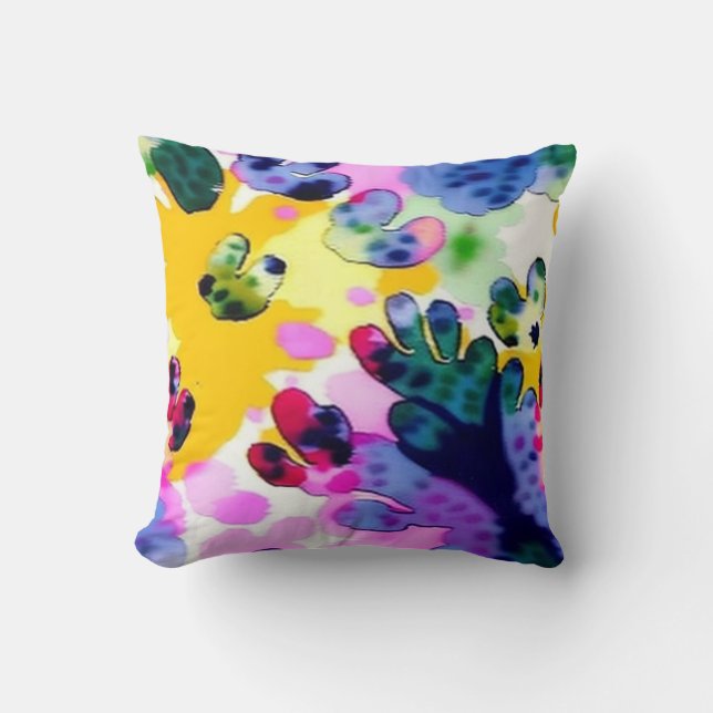 Colourful vivid design  cushion (Front)