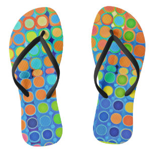 Colourful Vivid Elegance Stylish Pattern Jandals