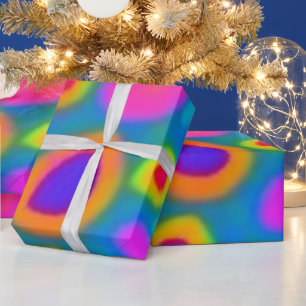 Colourful vivid flowers  Wrapping Paper