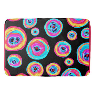 Colourful Vivid Pattern Design Bath Mat