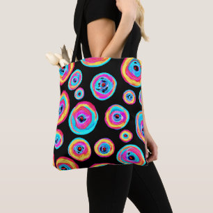 Colourful Vivid Pattern Design Tote Bag
