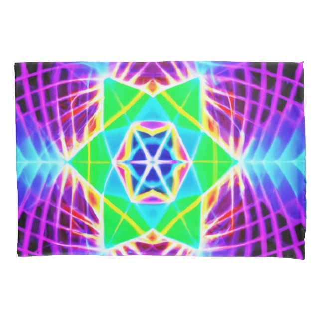 Colourful Vivid Pattern Pillowcase (Front)