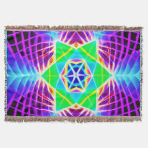 Colourful Vivid Pattern Throw Blanket