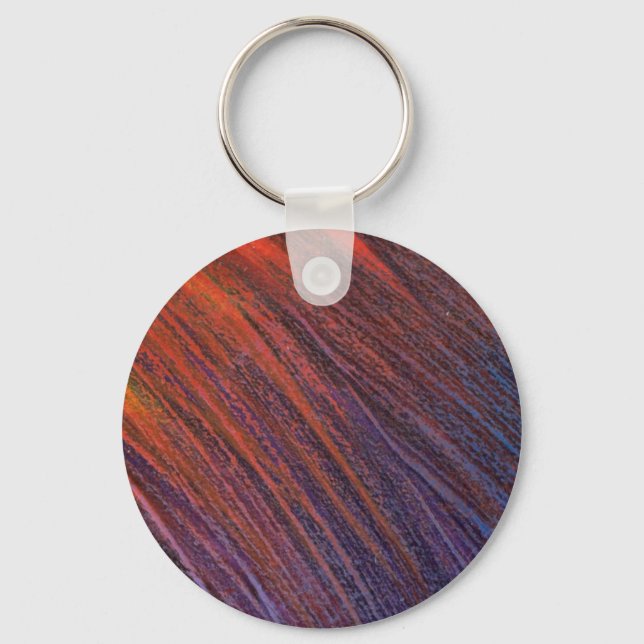 Colourful Volcanic Lava Key Ring (Front)