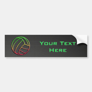 Colourful Volleyball Bumper Sticker