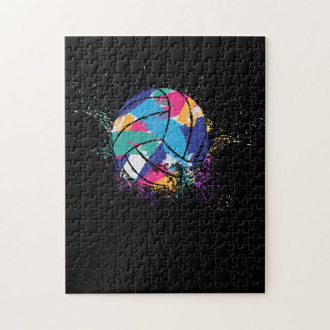 Colourful Volleyball Jigsaw Puzzle (Vertical)